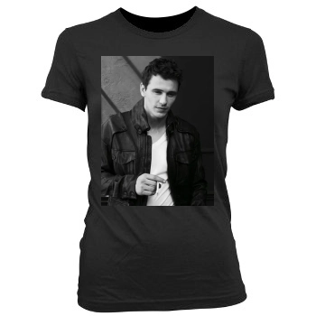 James Franco Women's Junior Cut Crewneck T-Shirt