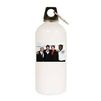 James Franco White Water Bottle With Carabiner