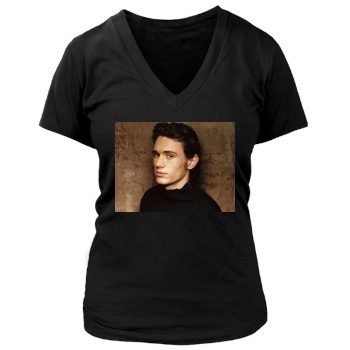 James Franco Women's Deep V-Neck TShirt