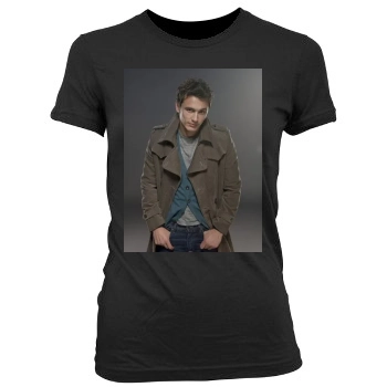 James Franco Women's Junior Cut Crewneck T-Shirt