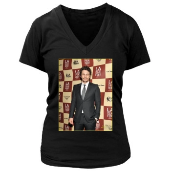 James Franco Women's Deep V-Neck TShirt