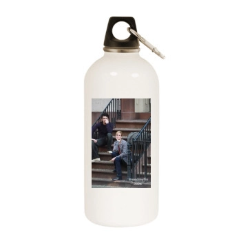 James Franco White Water Bottle With Carabiner