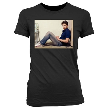 James Franco Women's Junior Cut Crewneck T-Shirt