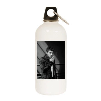 James Franco White Water Bottle With Carabiner