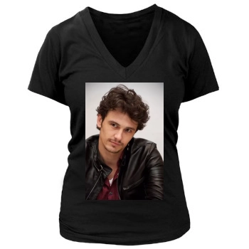 James Franco Women's Deep V-Neck TShirt