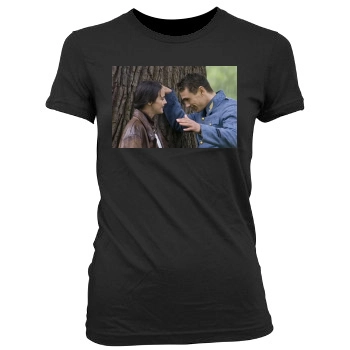 James Franco Women's Junior Cut Crewneck T-Shirt