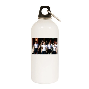 James Franco White Water Bottle With Carabiner