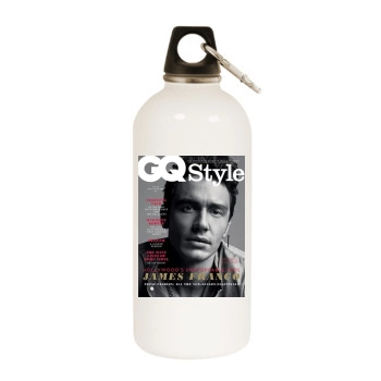 James Franco White Water Bottle With Carabiner