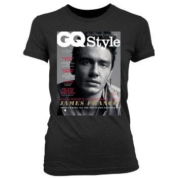 James Franco Women's Junior Cut Crewneck T-Shirt