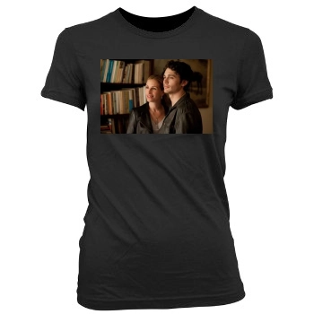 James Franco Women's Junior Cut Crewneck T-Shirt