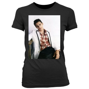 James Franco Women's Junior Cut Crewneck T-Shirt