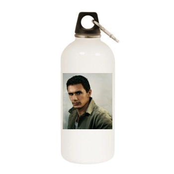 James Franco White Water Bottle With Carabiner