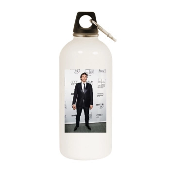 James Franco White Water Bottle With Carabiner