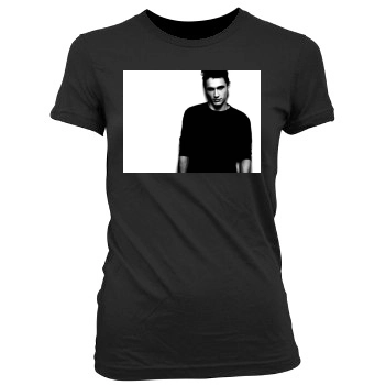 James Franco Women's Junior Cut Crewneck T-Shirt