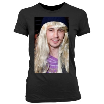 James Franco Women's Junior Cut Crewneck T-Shirt