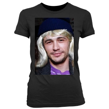 James Franco Women's Junior Cut Crewneck T-Shirt