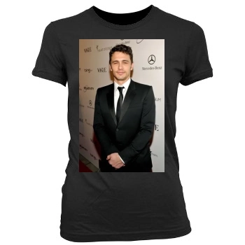 James Franco Women's Junior Cut Crewneck T-Shirt