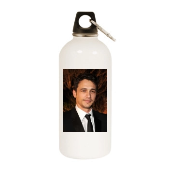 James Franco White Water Bottle With Carabiner