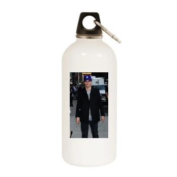 James Franco White Water Bottle With Carabiner