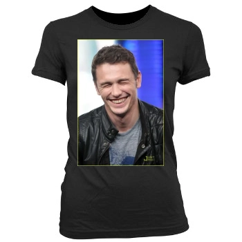 James Franco Women's Junior Cut Crewneck T-Shirt