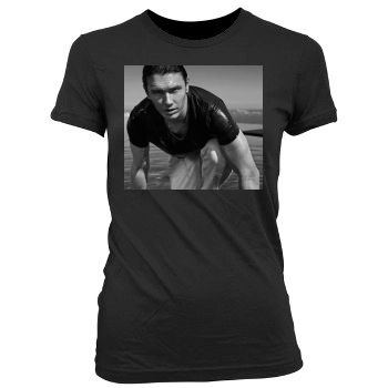 James Franco Women's Junior Cut Crewneck T-Shirt