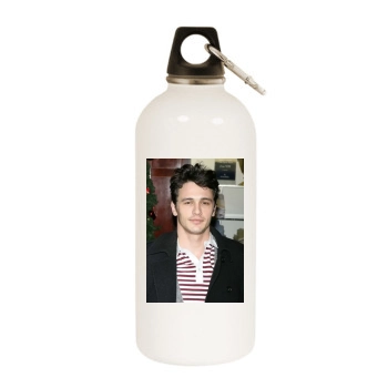 James Franco White Water Bottle With Carabiner