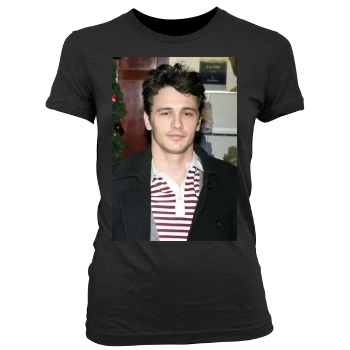 James Franco Women's Junior Cut Crewneck T-Shirt