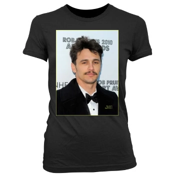 James Franco Women's Junior Cut Crewneck T-Shirt