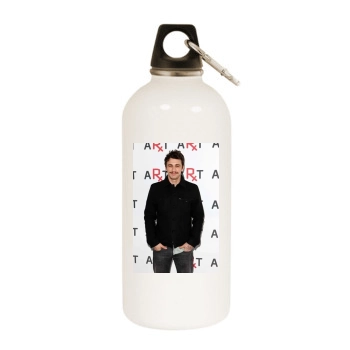 James Franco White Water Bottle With Carabiner