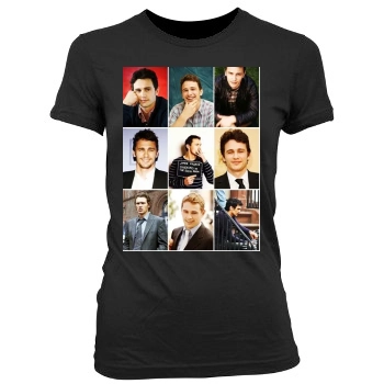 James Franco Women's Junior Cut Crewneck T-Shirt