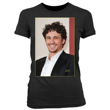 James Franco Women's Junior Cut Crewneck T-Shirt