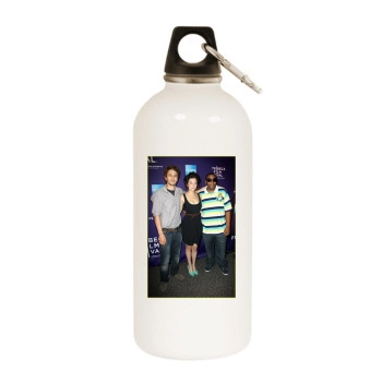 James Franco White Water Bottle With Carabiner