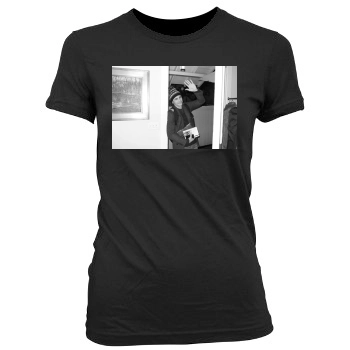 James Franco Women's Junior Cut Crewneck T-Shirt