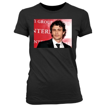 James Franco Women's Junior Cut Crewneck T-Shirt