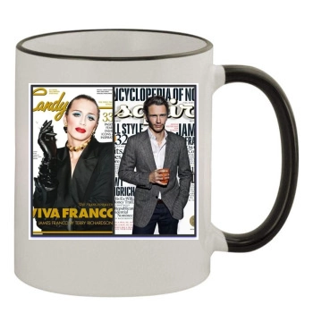 James Franco 11oz Colored Rim & Handle Mug