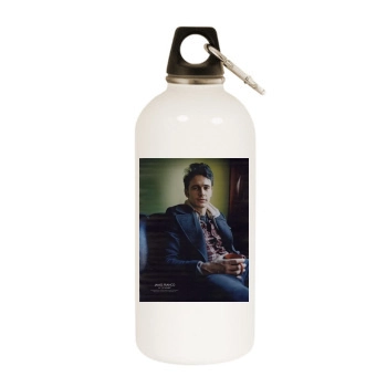 James Franco White Water Bottle With Carabiner