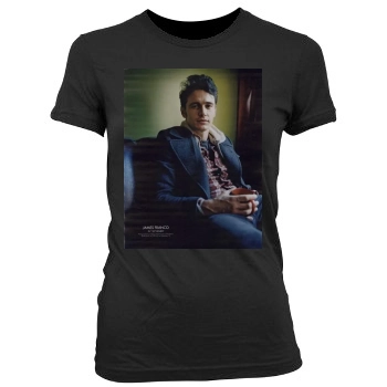 James Franco Women's Junior Cut Crewneck T-Shirt