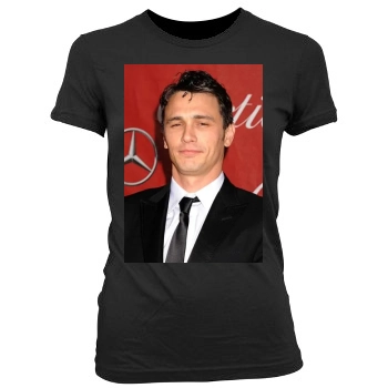 James Franco Women's Junior Cut Crewneck T-Shirt