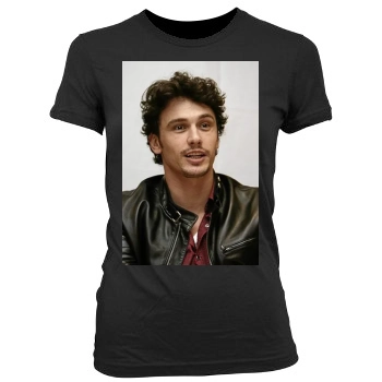 James Franco Women's Junior Cut Crewneck T-Shirt