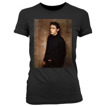 James Franco Women's Junior Cut Crewneck T-Shirt