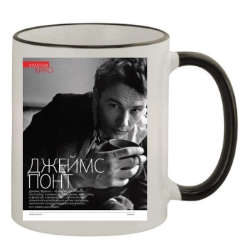 James Franco 11oz Colored Rim & Handle Mug