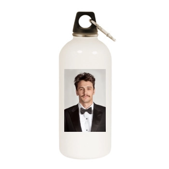 James Franco White Water Bottle With Carabiner