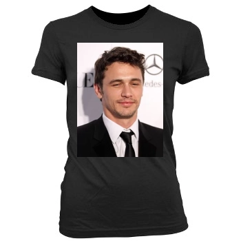 James Franco Women's Junior Cut Crewneck T-Shirt