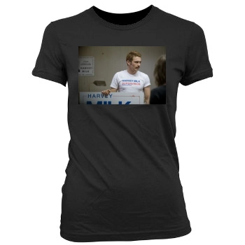 James Franco Women's Junior Cut Crewneck T-Shirt