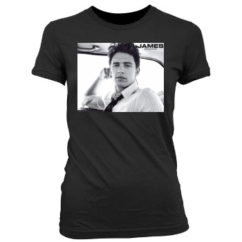 James Franco Women's Junior Cut Crewneck T-Shirt