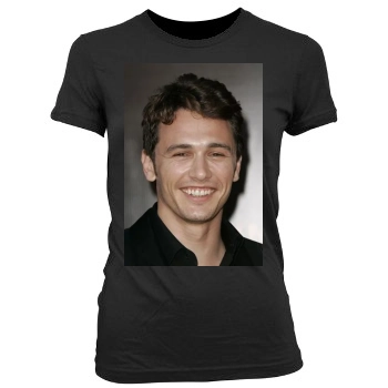 James Franco Women's Junior Cut Crewneck T-Shirt