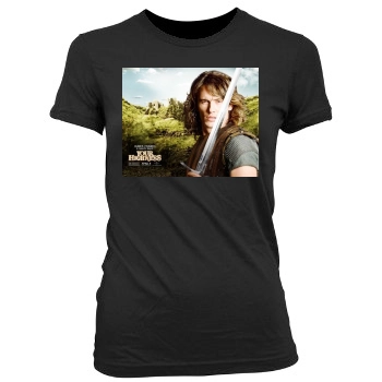 James Franco Women's Junior Cut Crewneck T-Shirt