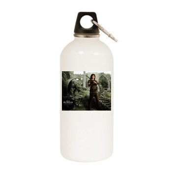 James Franco White Water Bottle With Carabiner