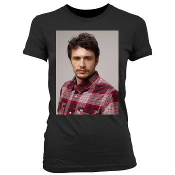 James Franco Women's Junior Cut Crewneck T-Shirt