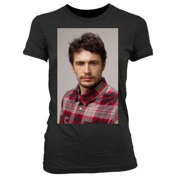 James Franco Women's Junior Cut Crewneck T-Shirt